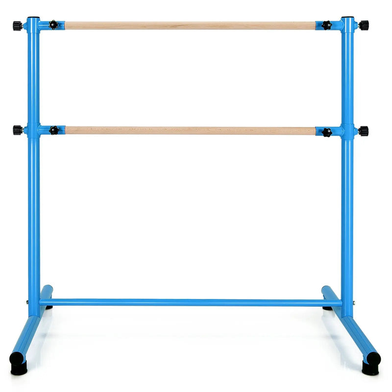 47 Inch Double Ballet Barre with Anti-Slip Footpads by DirectDeals