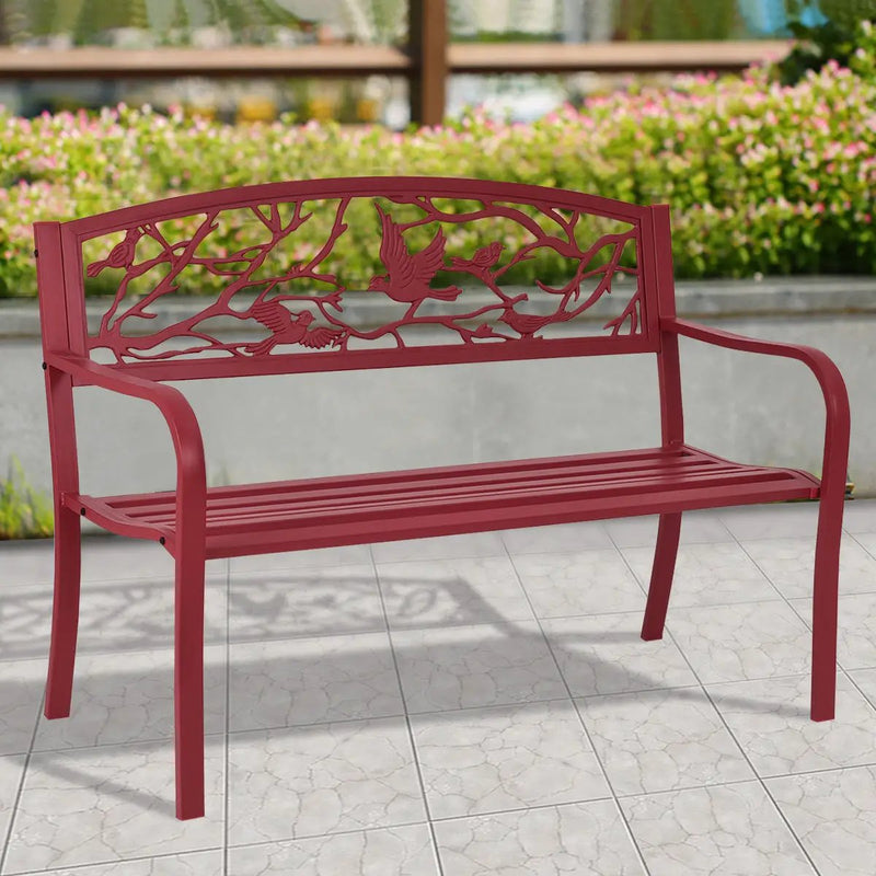 Patio Garden Bench Park Yard Outdoor Furniture by DirectDeals