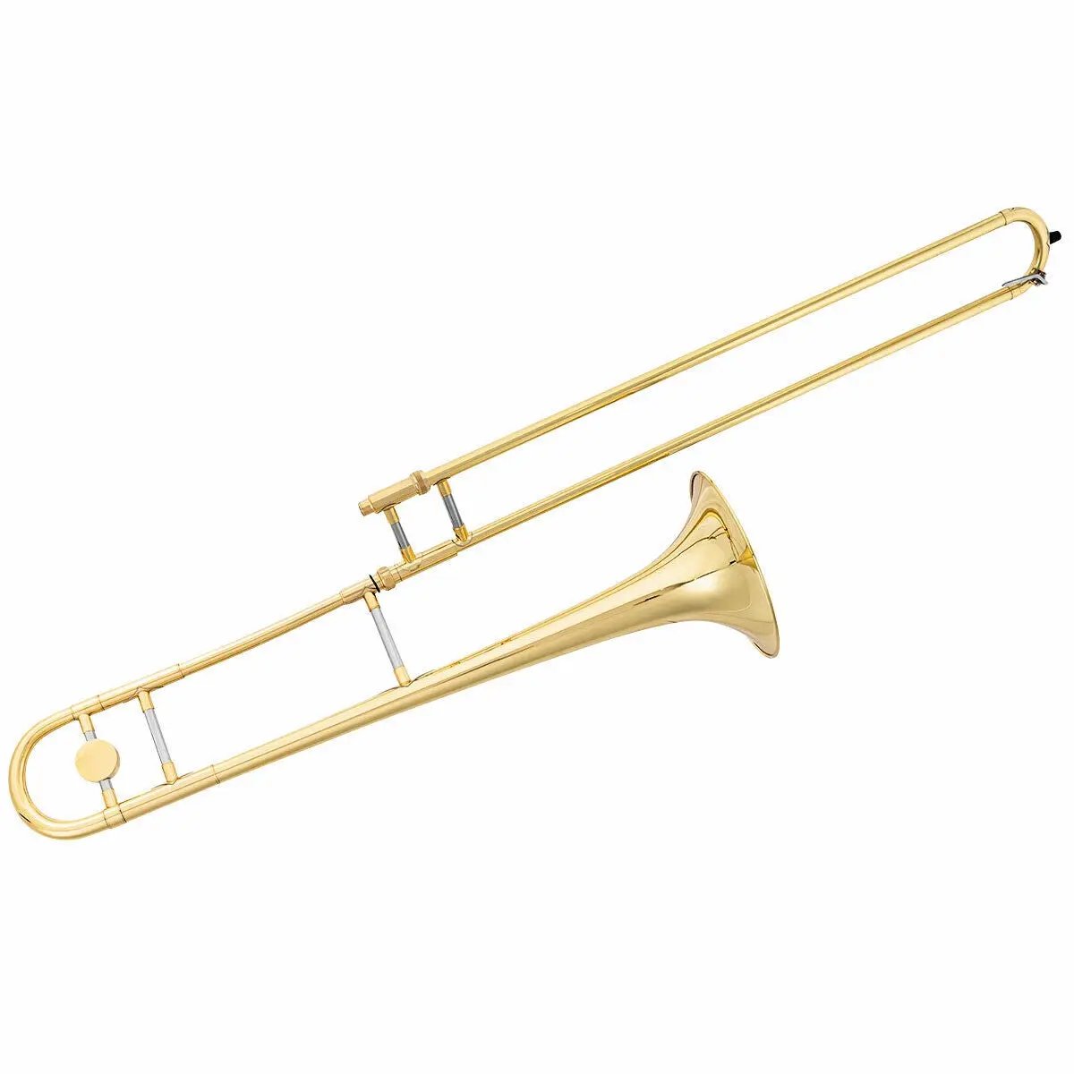 B Flat Trombone Golden Brass with Mouthpiece by DirectDeals