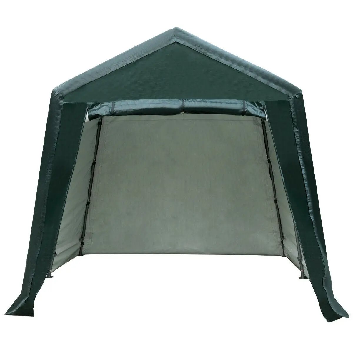 Outdoor Carport Shed with Sidewalls and Waterproof Ripstop Cover, photo 11 of 11
