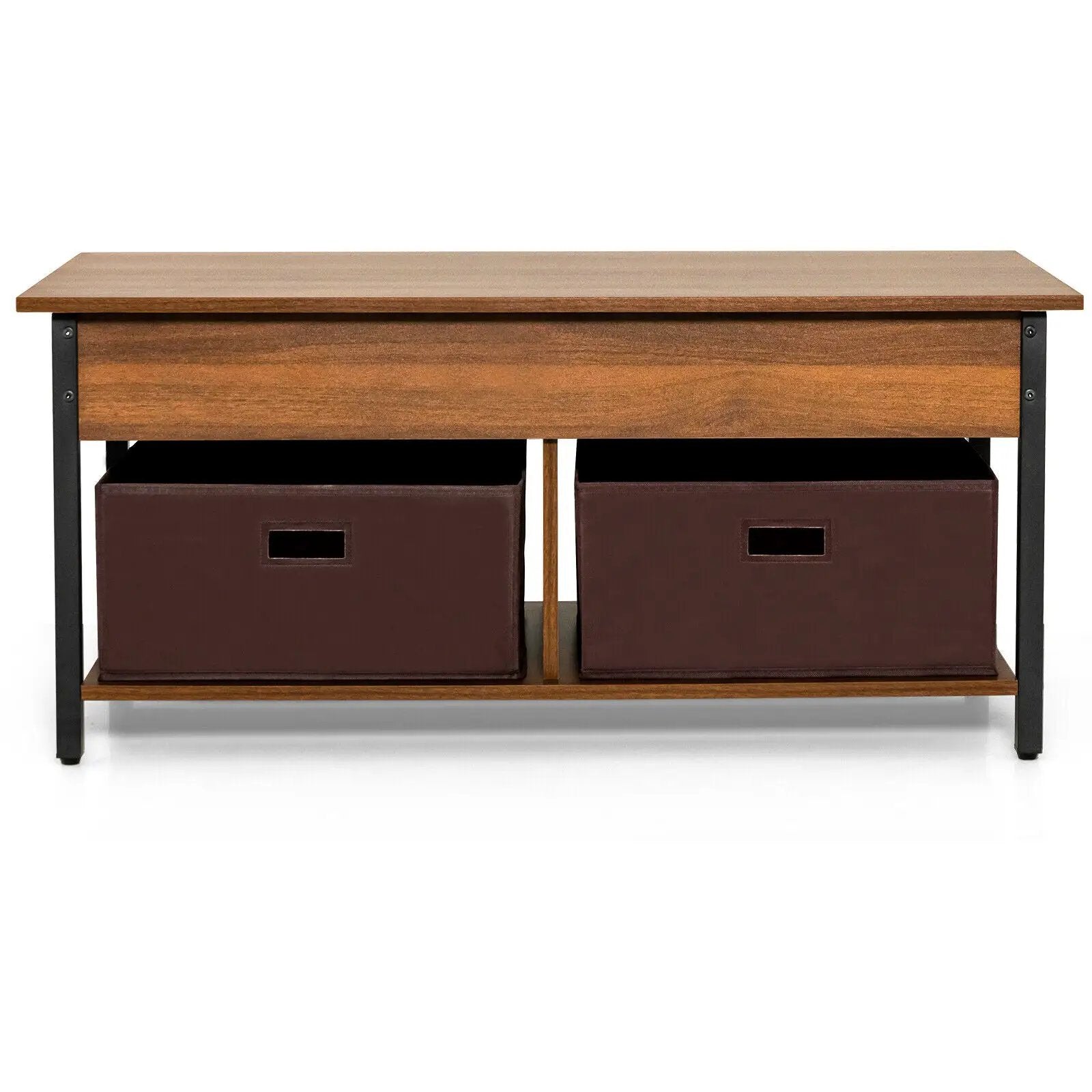 Lift Top Coffee Table Central Table with Drawers and Hidden Compartment for Living Room by DirectDeals