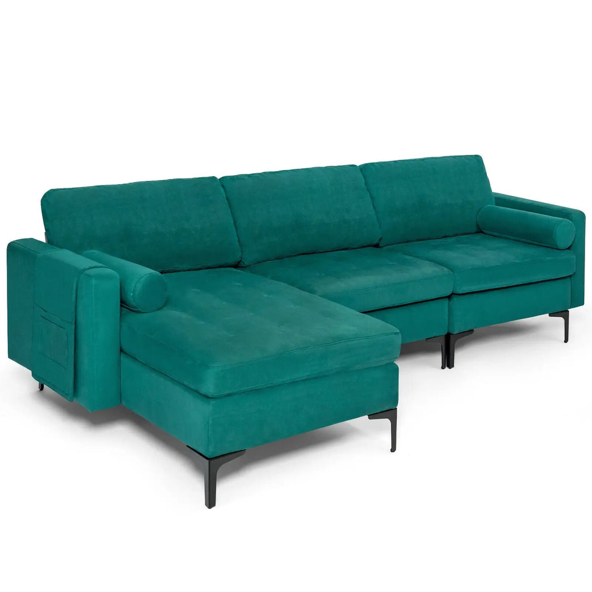3-Seat L-Shaped Sectional Sofa with USB Ports & Storage, photo 2 of 24