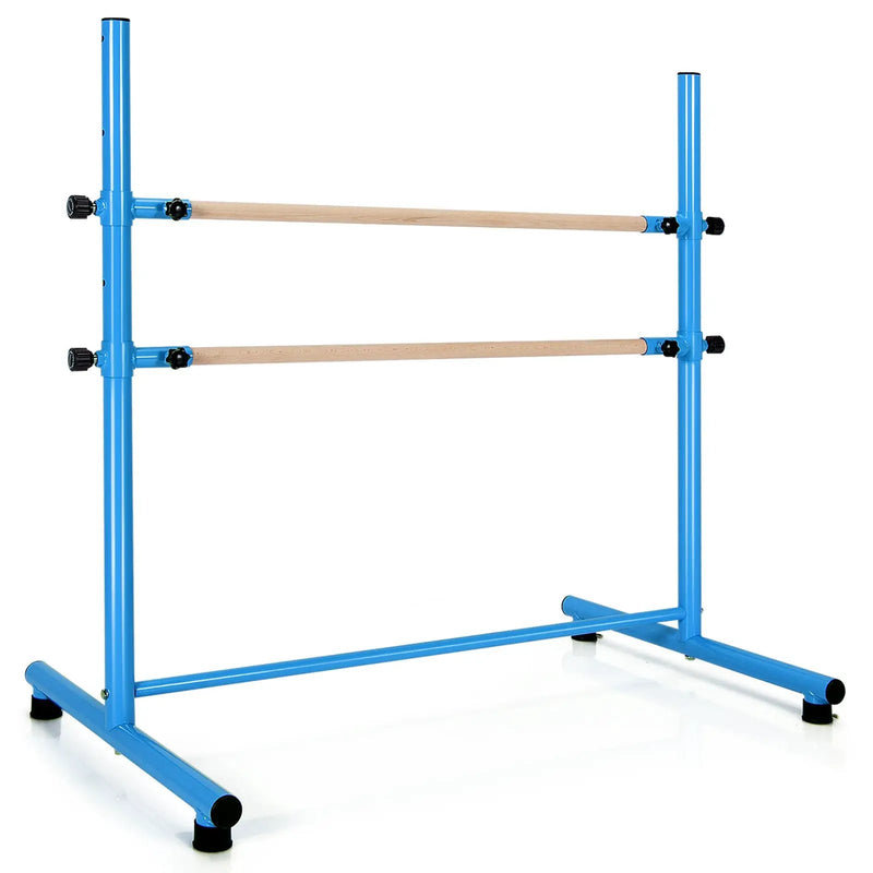 47 Inch Double Ballet Barre with Anti-Slip Footpads by DirectDeals