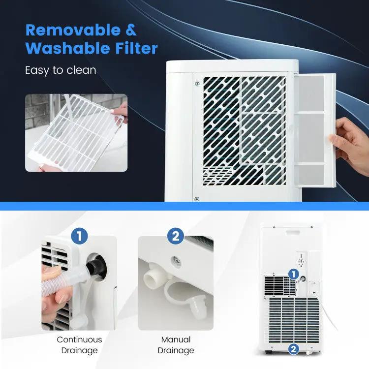 5000 BTU(SACC) Portable Air Conditioner Cools 250 Sq.Ft by DirectDeals