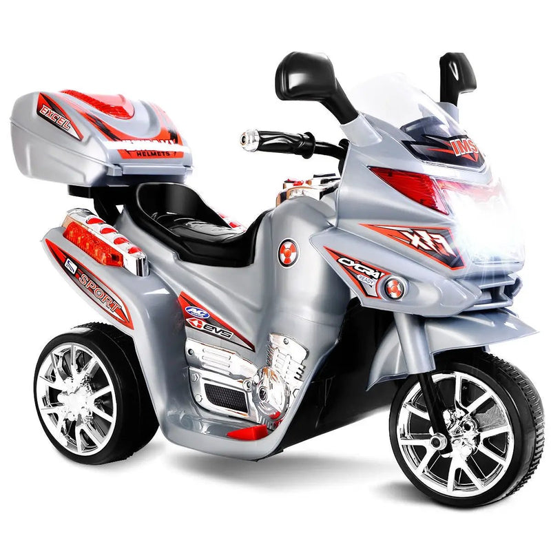 20-day Presell 3 Wheel Kids Ride On Motorcycle 6V Battery Powered Electric Toy Power Bicyle New-Gray by DirectDeals