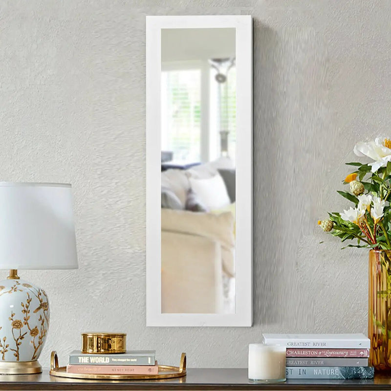 Wall And Door Mirrored Jewelry Cabinet With LED Light by DirectDeals
