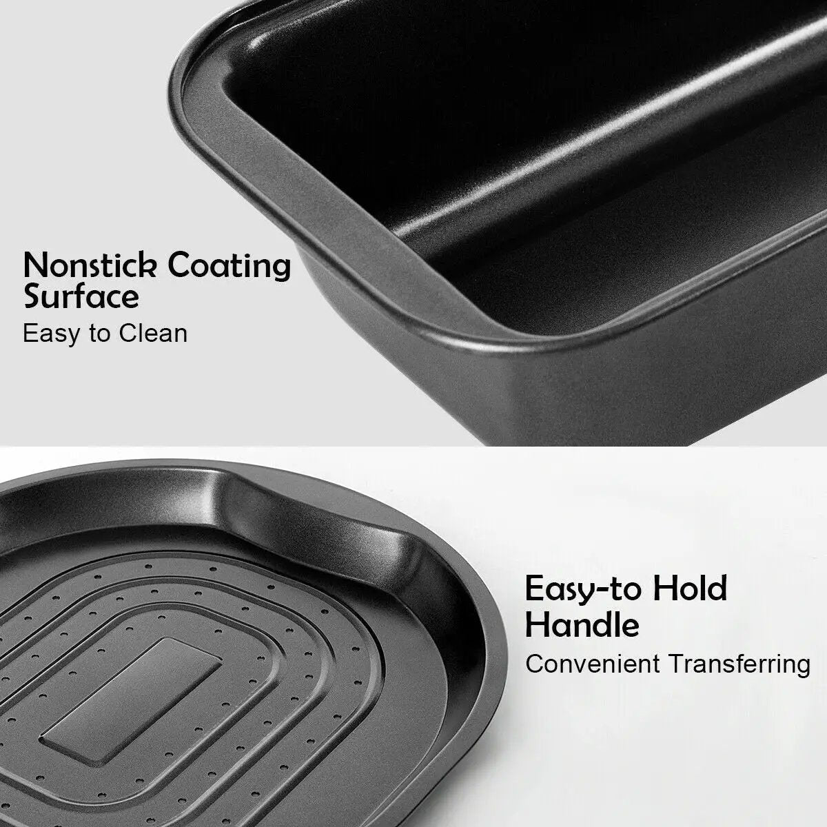 10 Pieces Nonstick Bakeware Set Baking Roasting Cake Pans by DirectDeals
