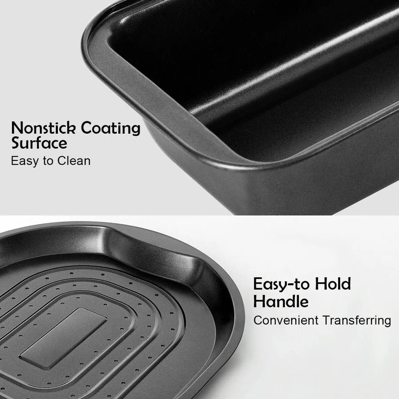 10 Pieces Nonstick Bakeware Set Baking Roasting Cake Pans by DirectDeals