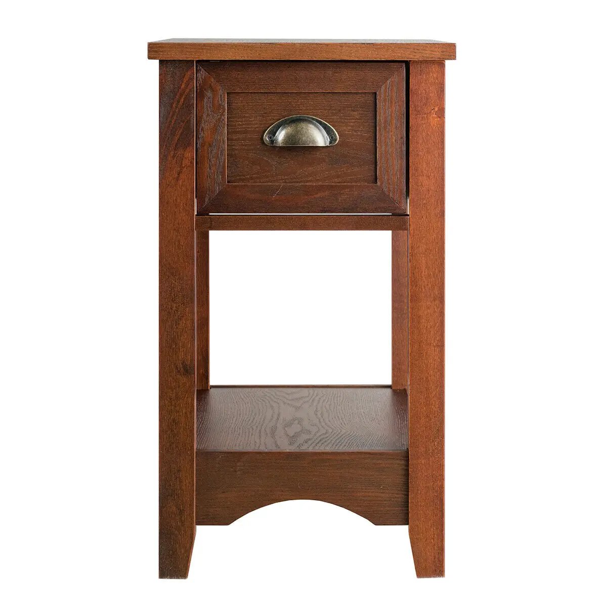 Contemporary Chair Side End Table Compact Table with Drawer Nightstand, photo 7 of 10
