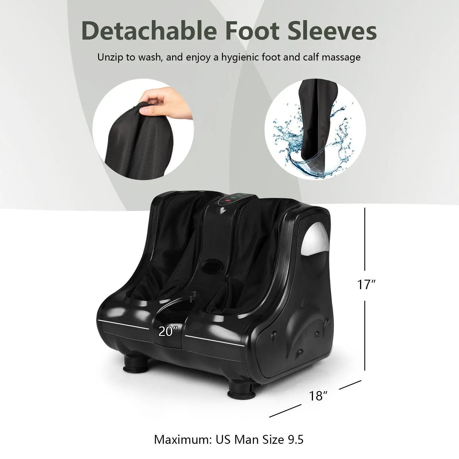 Foot and Calf Massager with Heat Vibration Deep Kneading and Shiatsu by DirectDeals