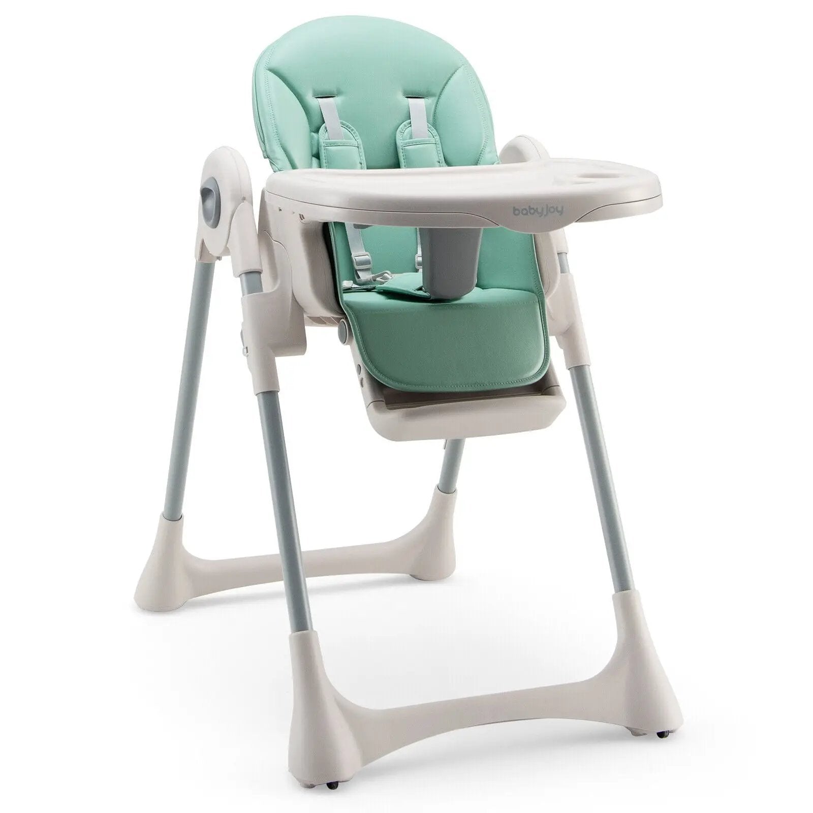Baby Folding High Chair Dining Chair with Adjustable Height and Footrest by DirectDeals