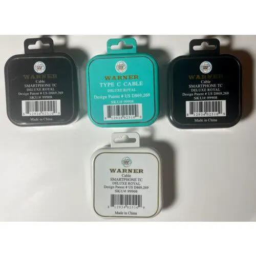 Warner Deluxe Royal Heavy Duty Type C Cable 99908 Smartphone by Selzalot