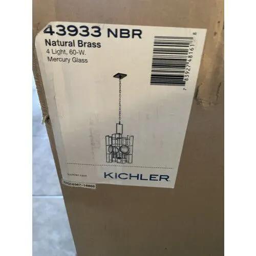 Kichler 43933NBR Vance 4 Light 13 inch Pendant, Natural Brass by Selzalot
