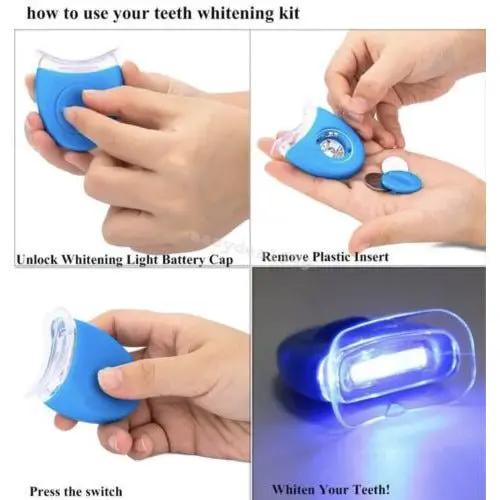 Dental Teeth Tooth Whitening LED Blue Light Lamp BATTERIES INCLUDED:) Qty 5 by Selzalot