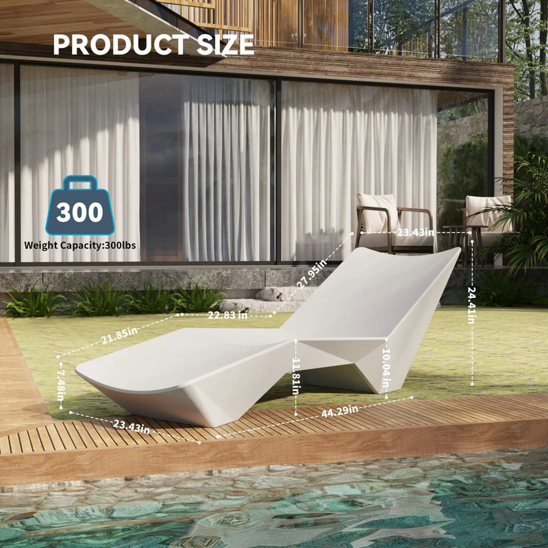 Alora S-Shaped Outdoor Natural Arc Pool Lounger (SAK82405) by SAKSBY WHOLESALE