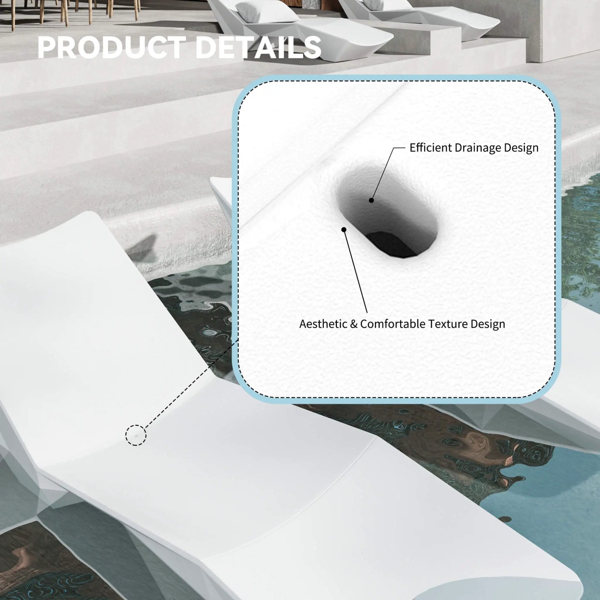 Alora S-Shaped Outdoor Natural Arc Pool Lounger (SAK82405) by SAKSBY WHOLESALE