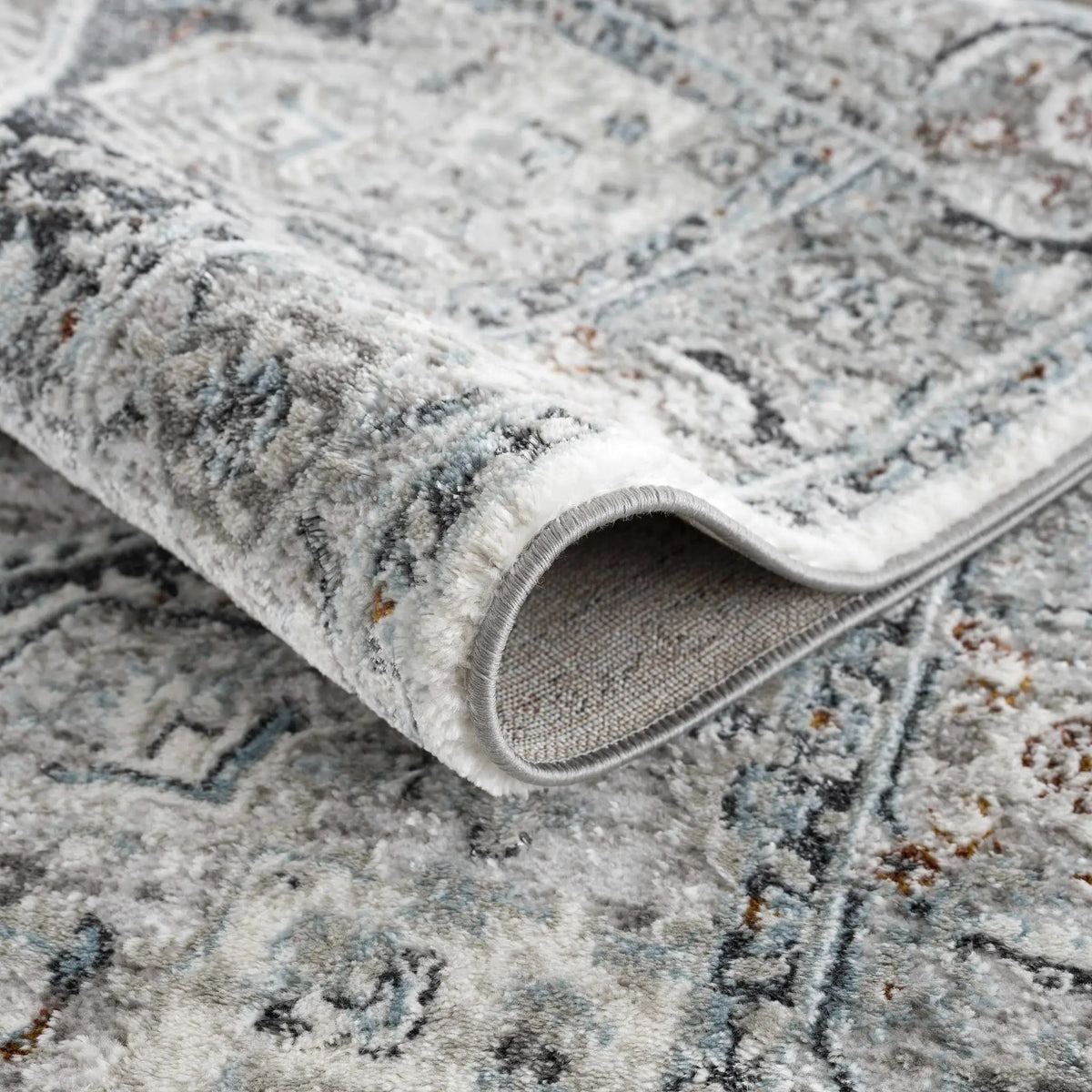 Liverpool Gray & Blue Area Rug - Clearance, photo 5 of 13