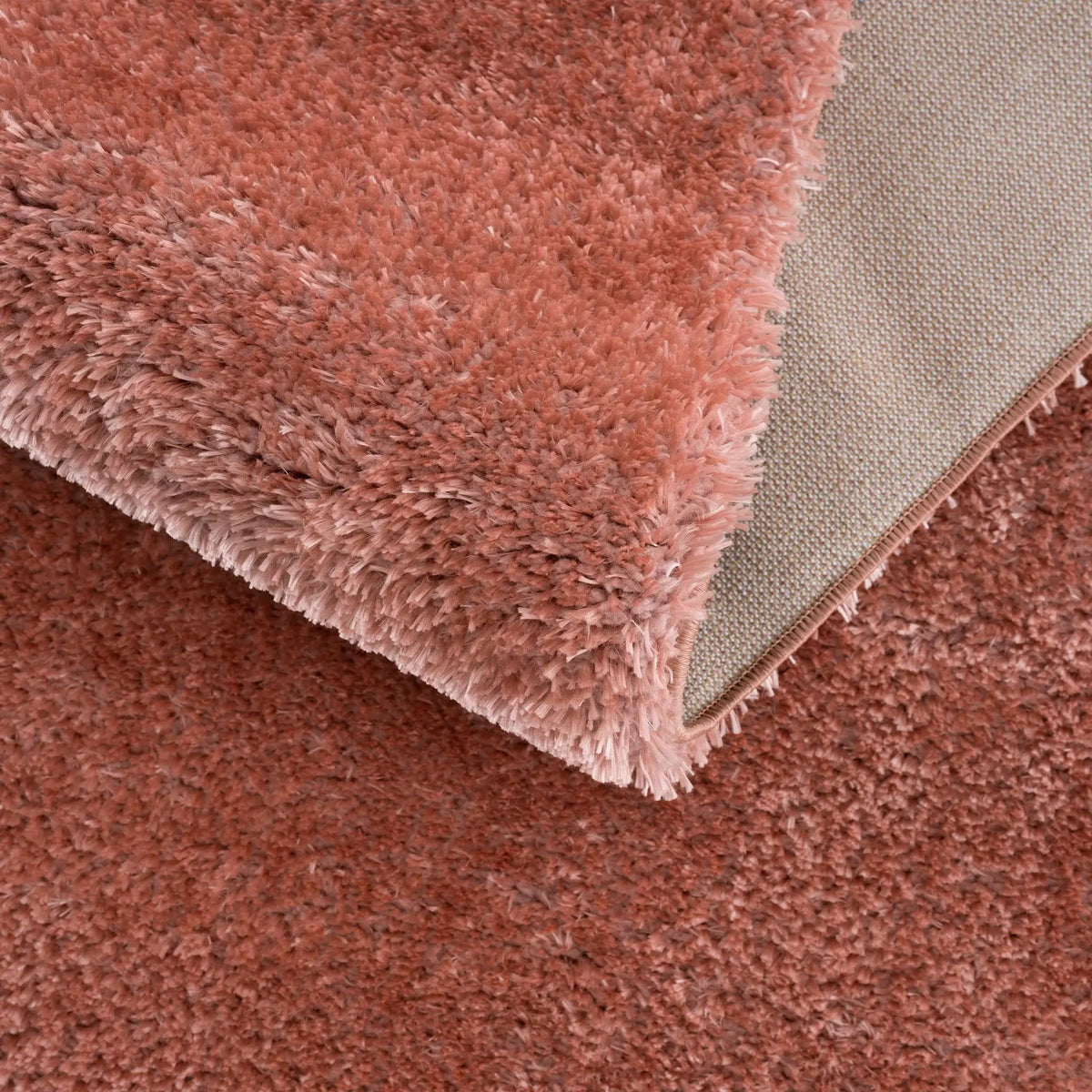 Rosava Dusty Pink Subtle Wavy Abstract Modern Minimalist Polyester Machine Woven Area Rug - Clearance, photo 10 of 14