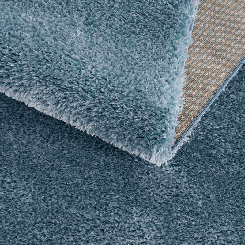 Heavenly Solid Blue Plush Rug - Clearance by Boutique Rugs