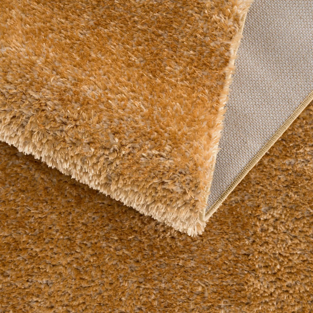 Heavenly Solid Mustard Plush Rug - Clearance, photo 14 of 14