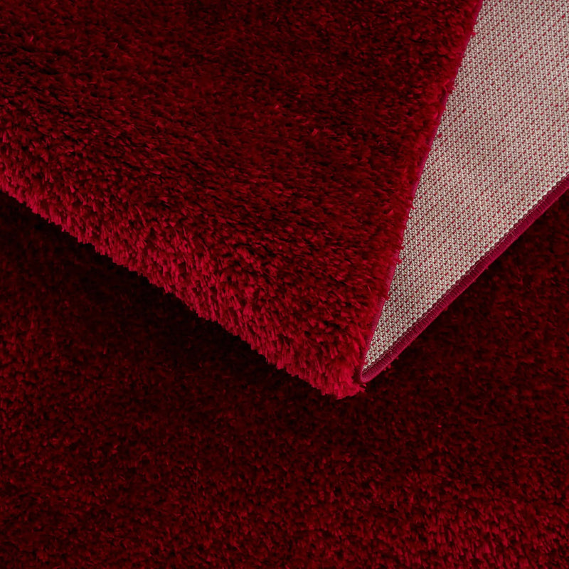 Heavenly Solid Red Plush Rug - Clearance by Boutique Rugs