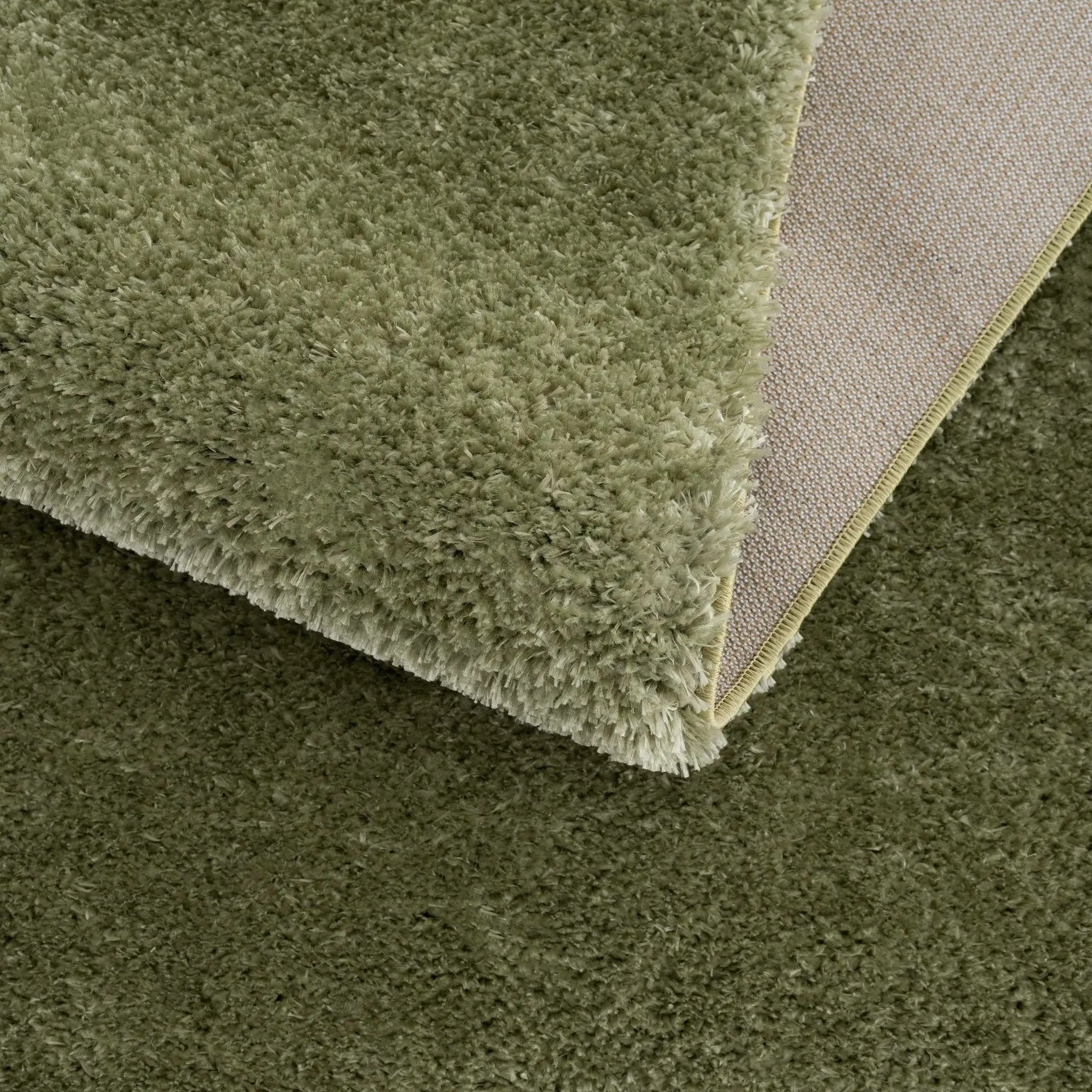 Heavenly Solid Green Plush Rug - Clearance by Boutique Rugs