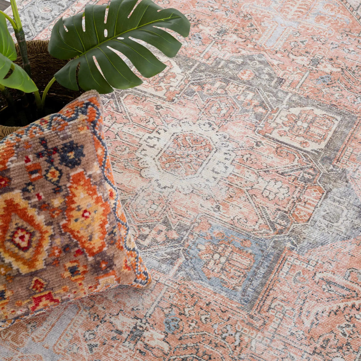 Rosman Distressed Washable Rug, photo 25 of 32