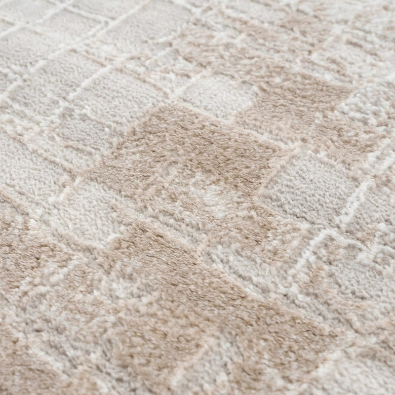 Liveri Pink Mosaic Rug by Boutique Rugs