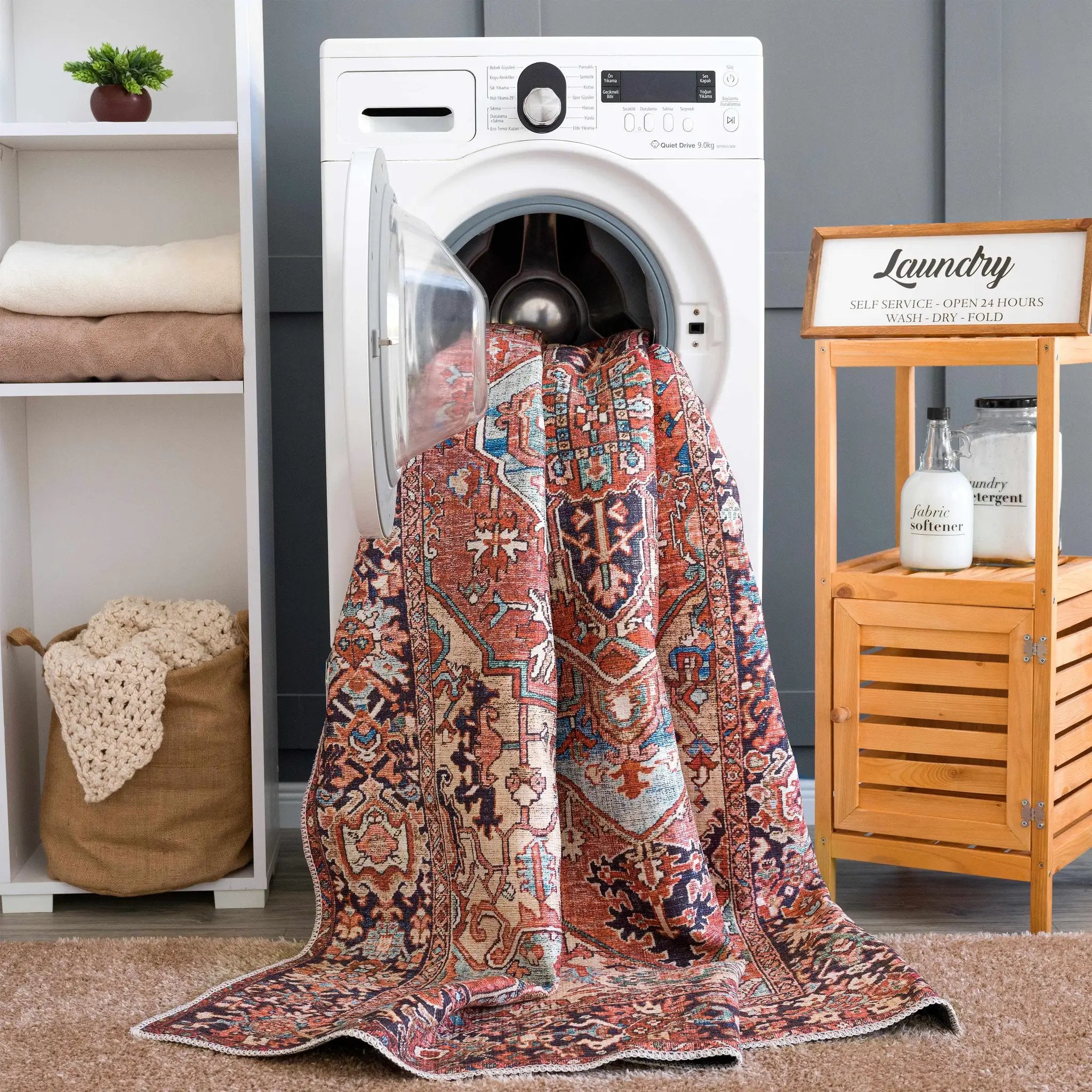 Neyland Washable Area Rug by Hauteloom