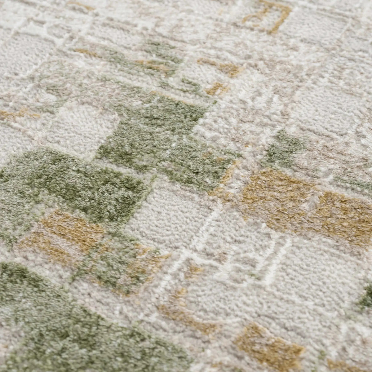 Liveri Green Mosaic Rug, photo 4 of 14