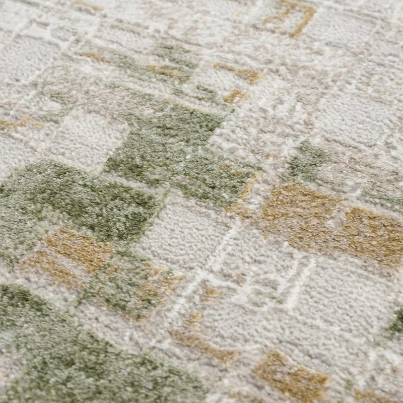 Liveri Green Mosaic Rug by Boutique Rugs