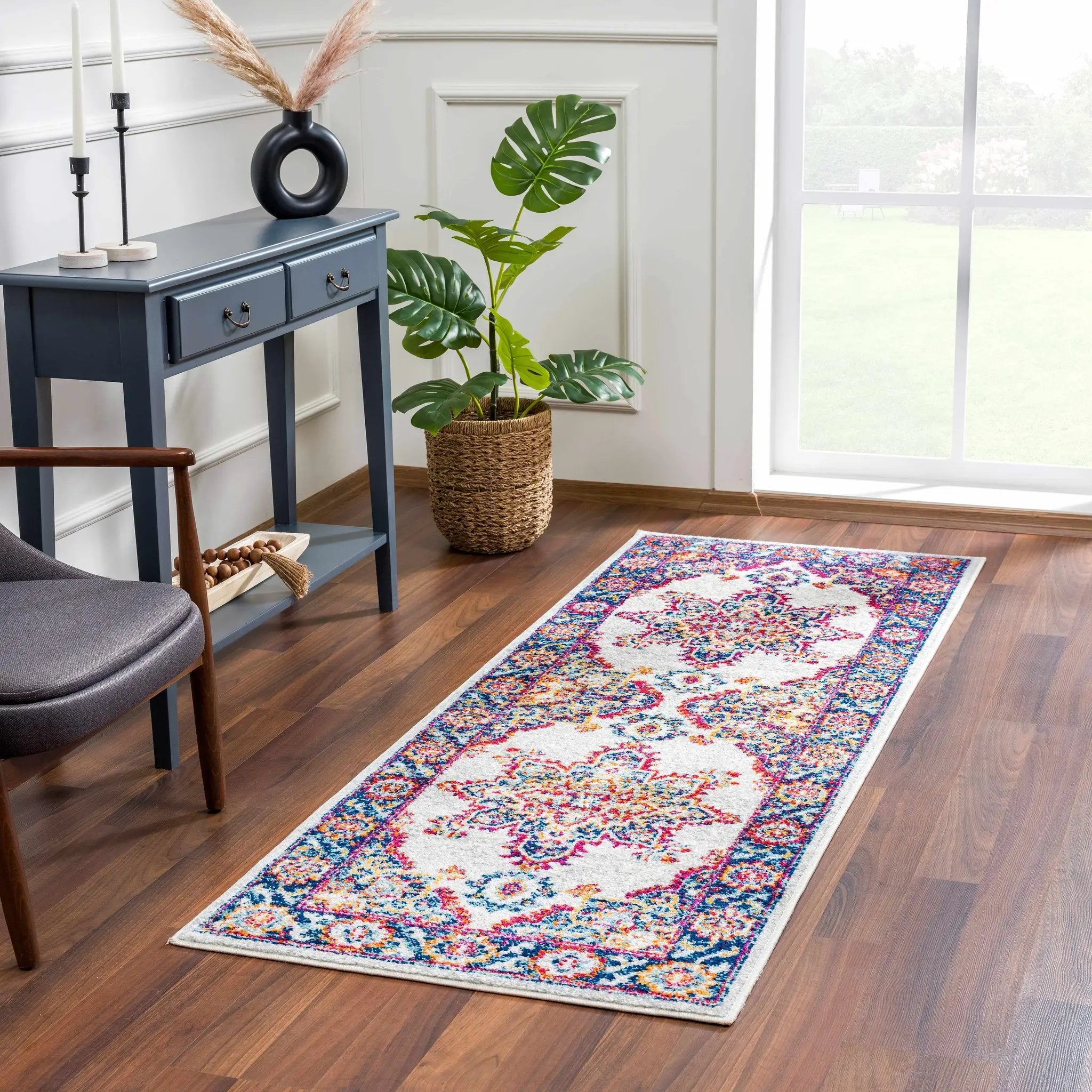 Istanbul Medallion Orange Area Rug - Clearance by Boutique Rugs
