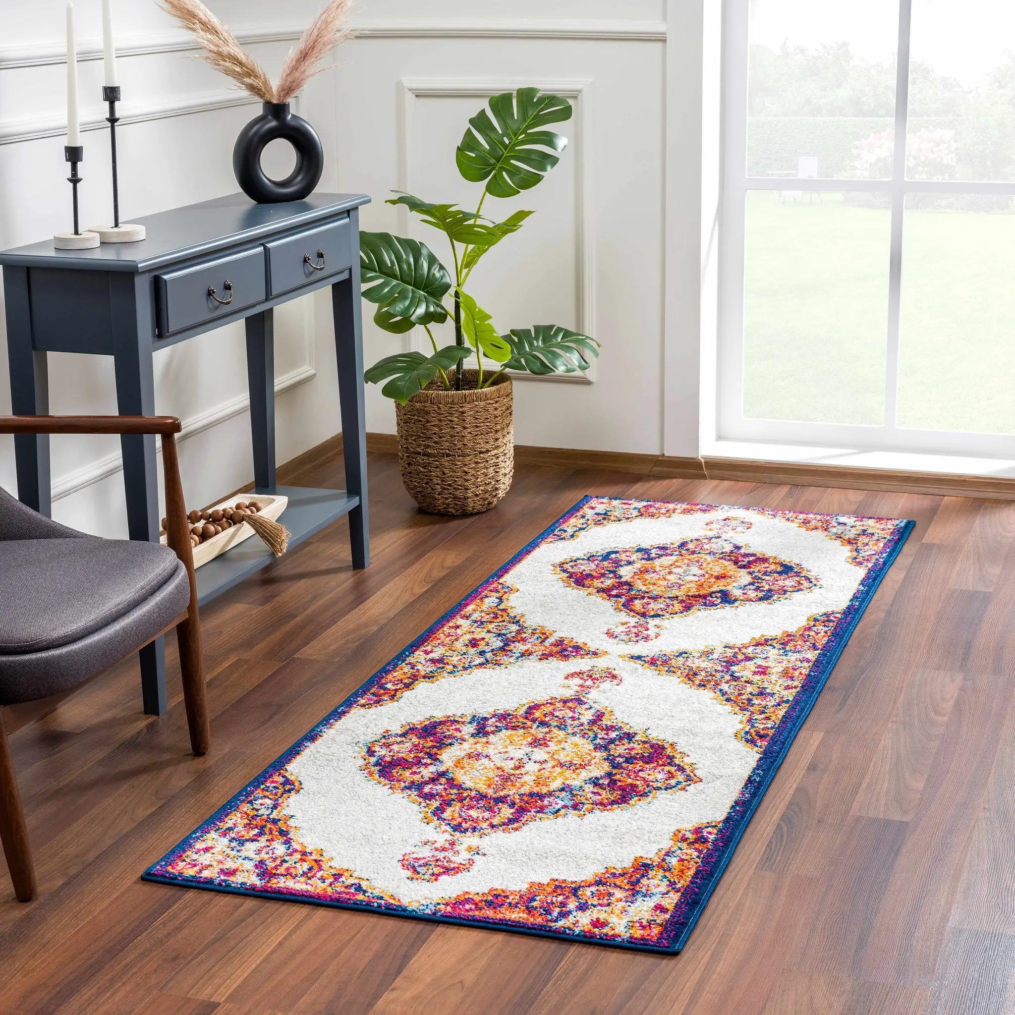 Istanbul Orange Area Rug - Clearance by Boutique Rugs