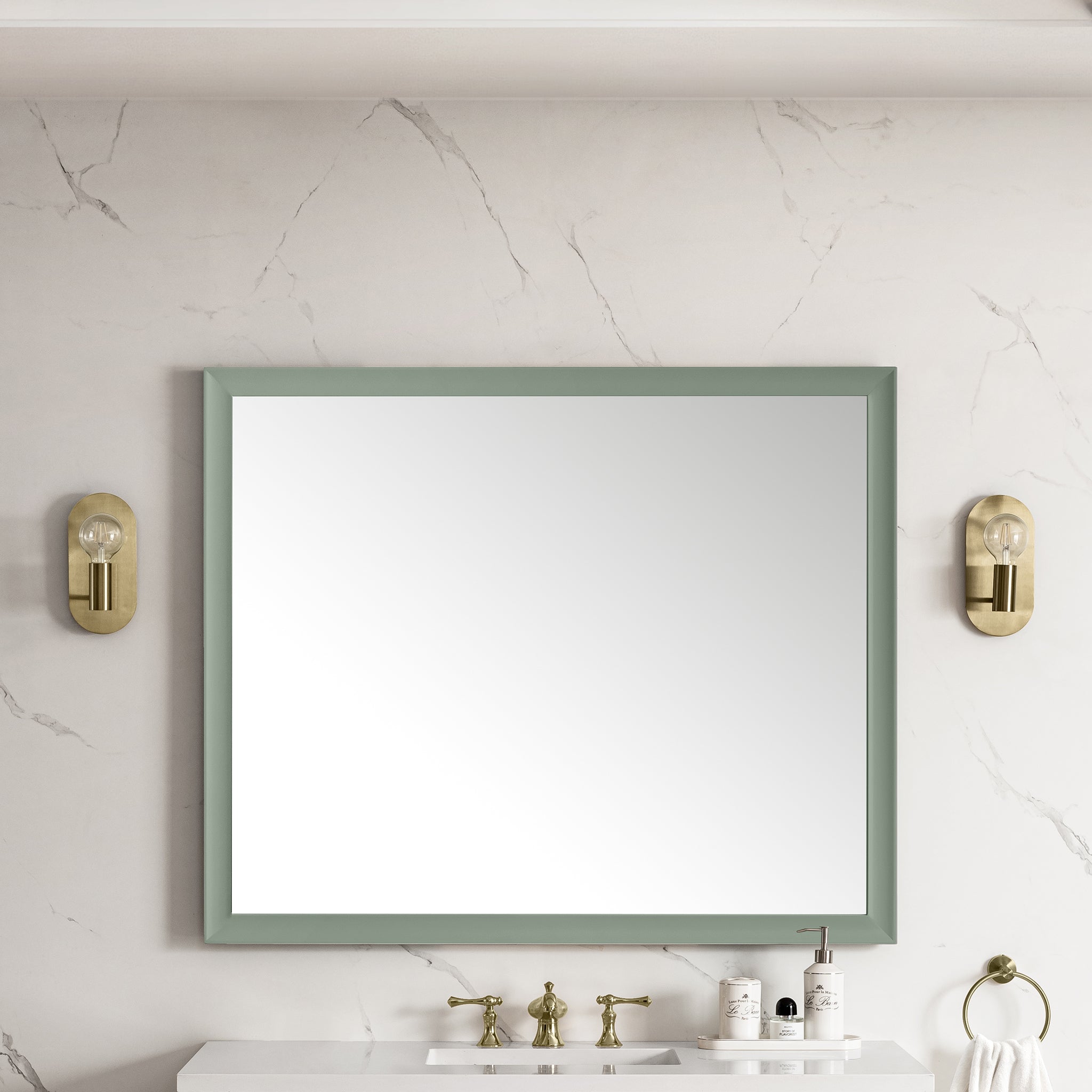 James Martin Glenbrooke 48" Mirror, Smokey Celadon, view 3