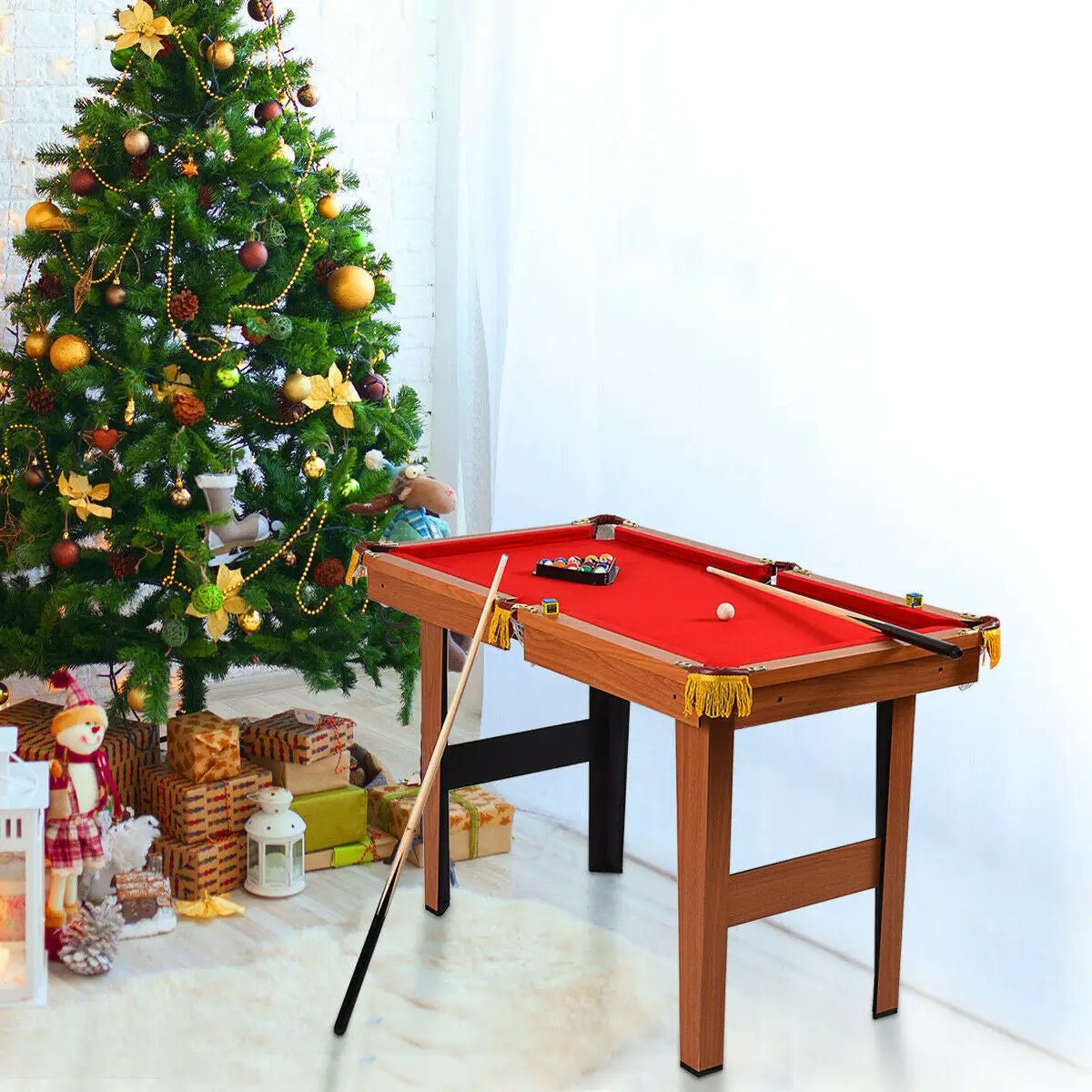 48 Inch Mini Table Top Pool Table Game Billiard Set by DirectDeals