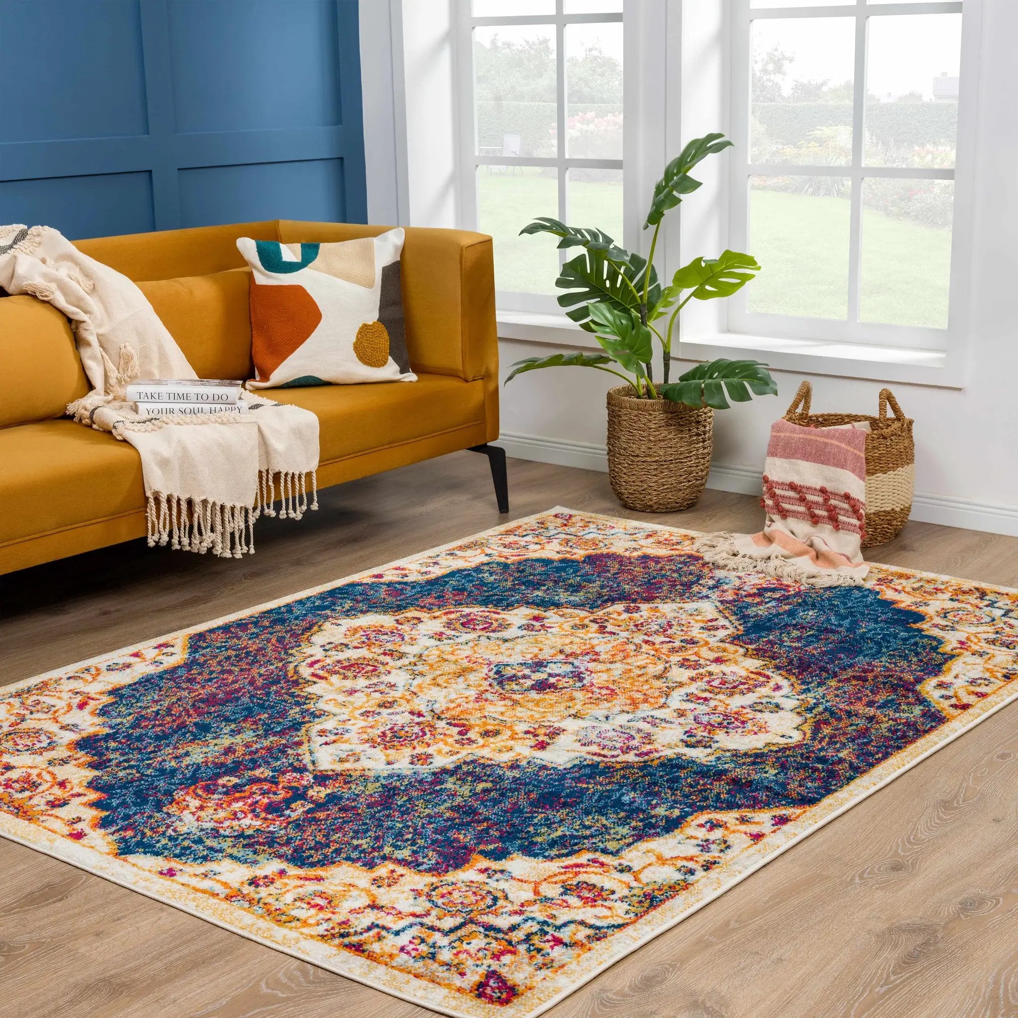 Istanbul Navy Area Rug - Clearance by Boutique Rugs
