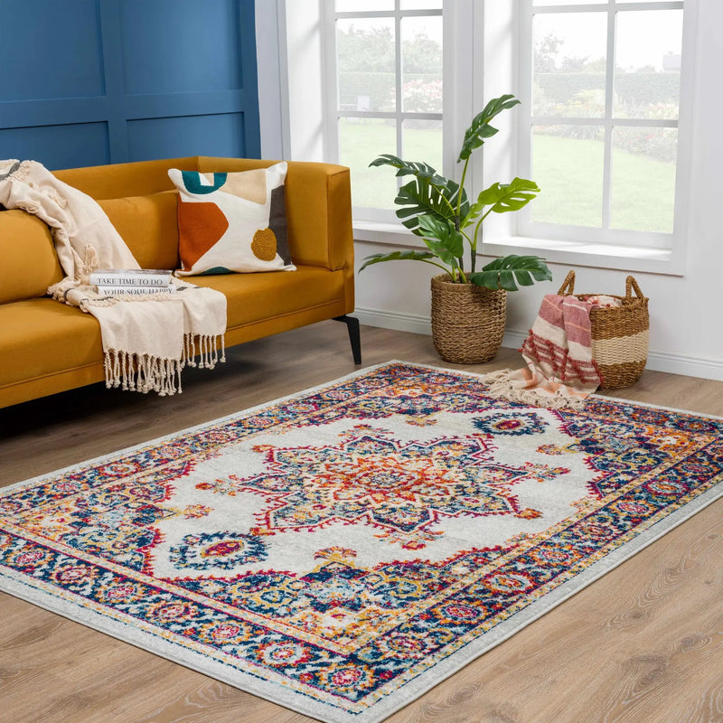 Istanbul Medallion Orange Area Rug - Clearance by Boutique Rugs