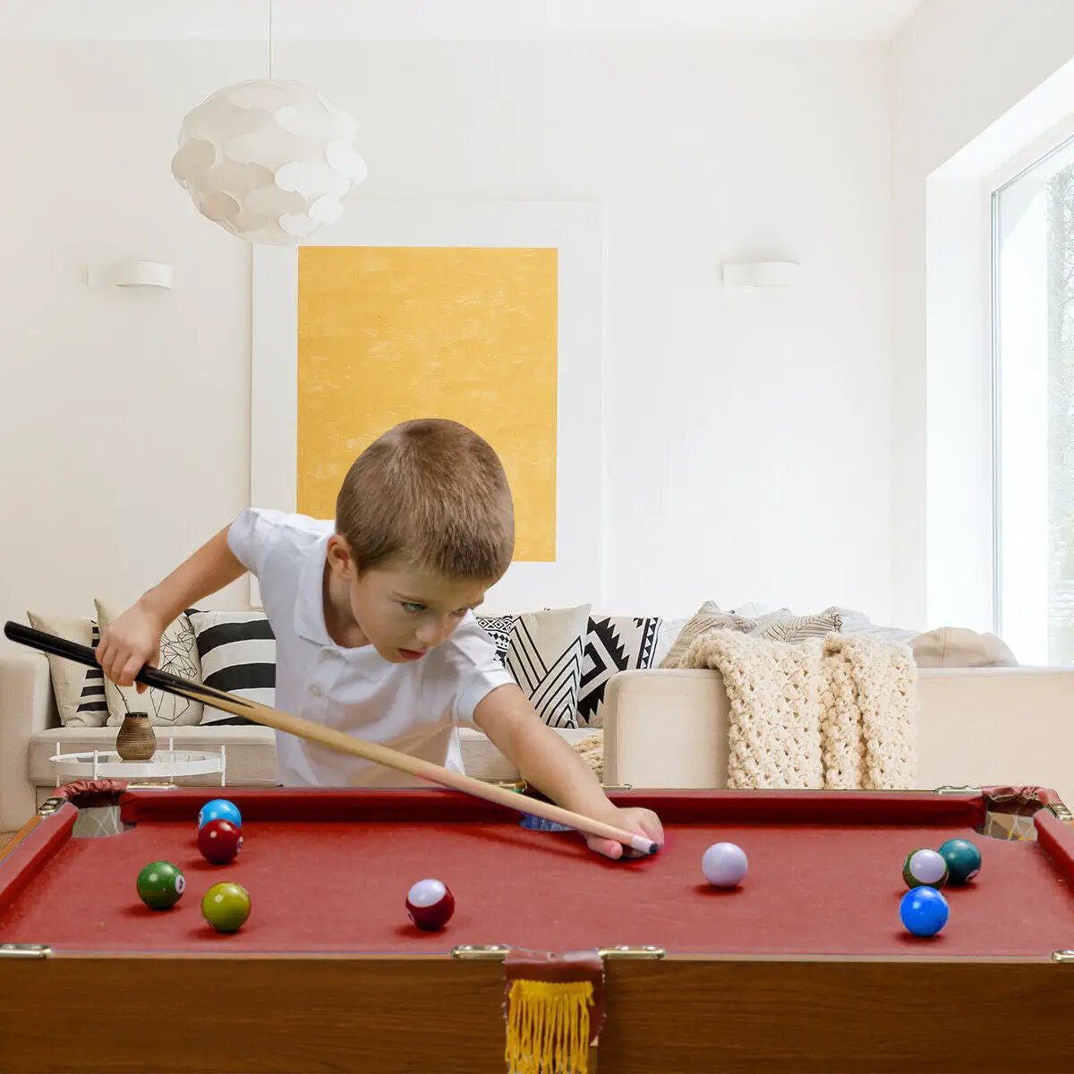 48 Inch Mini Table Top Pool Table Game Billiard Set by DirectDeals