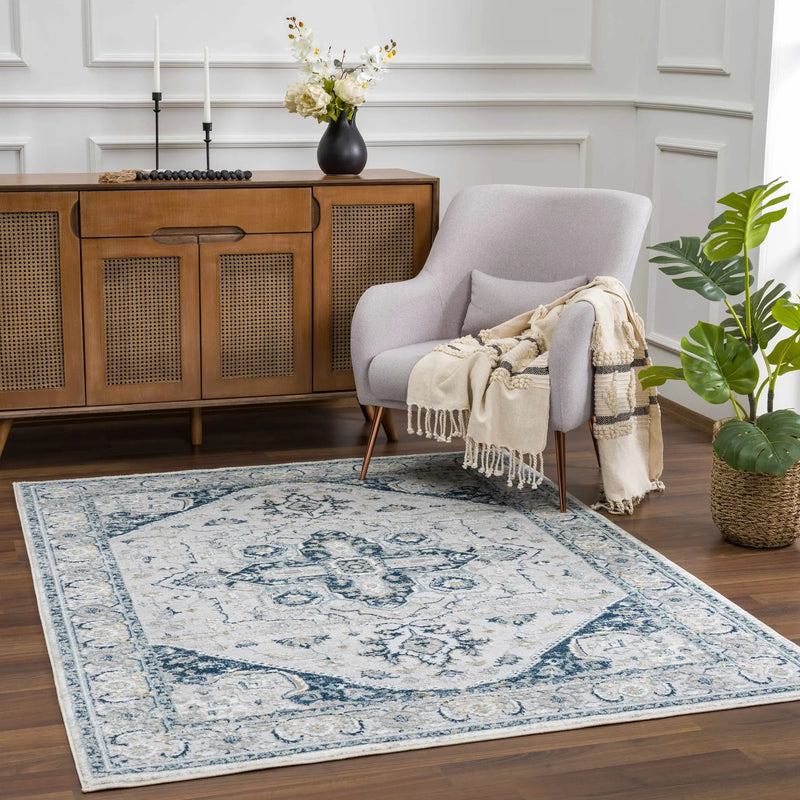 Liverpool Blue Area Rug - Clearance by Boutique Rugs