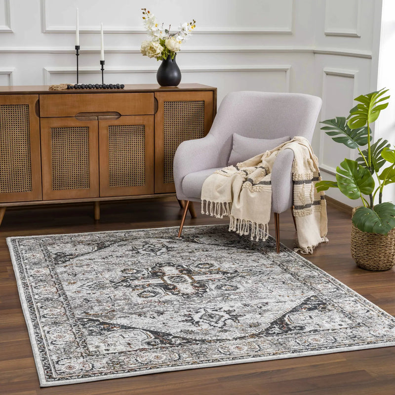Liverpool Dark Gray Area Rug - Clearance by Boutique Rugs