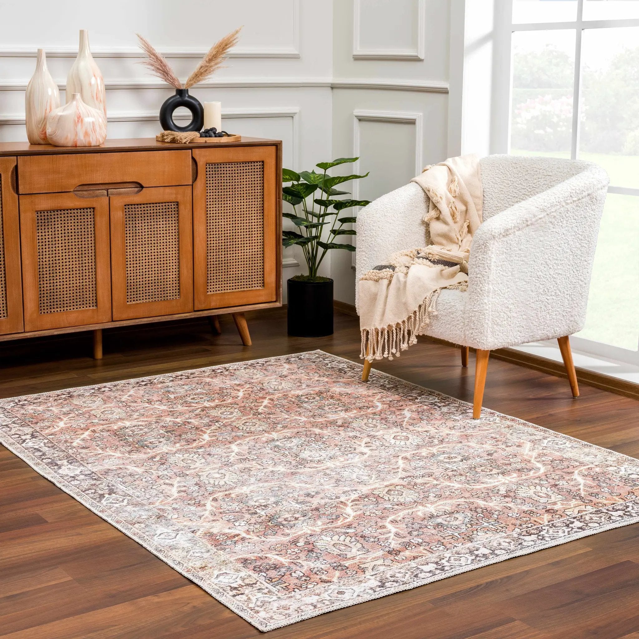 Bian Washable Area Rug - Clearance by Boutique Rugs