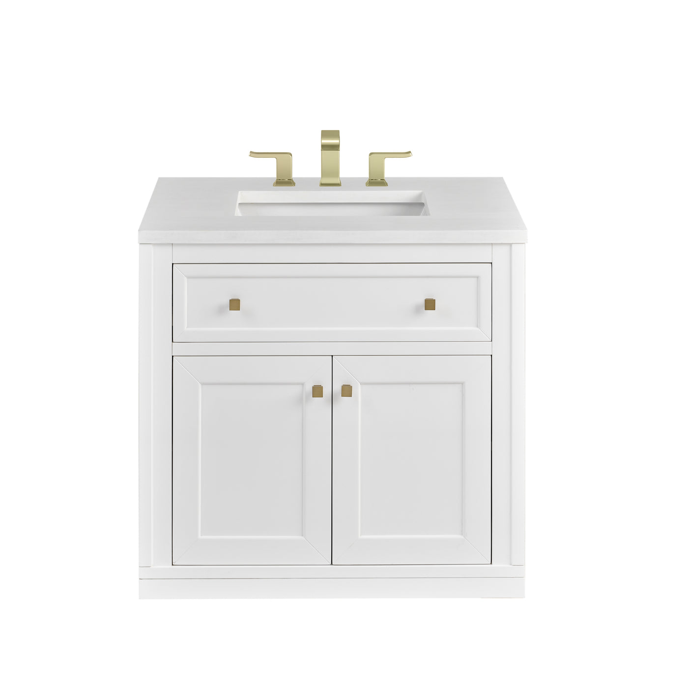 James Martin Chicago 30" Single Bathroom Vanity, Glossy White, view 36
