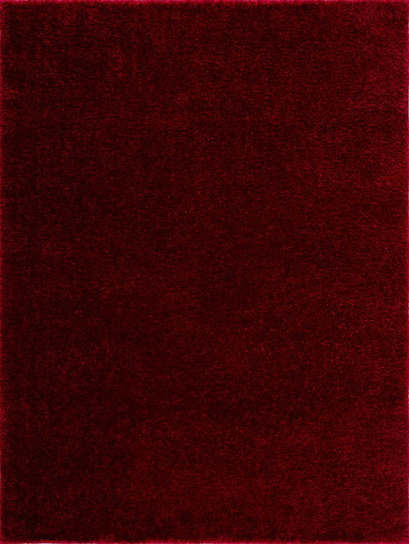Heavenly Solid Red Plush Rug - Clearance by Boutique Rugs