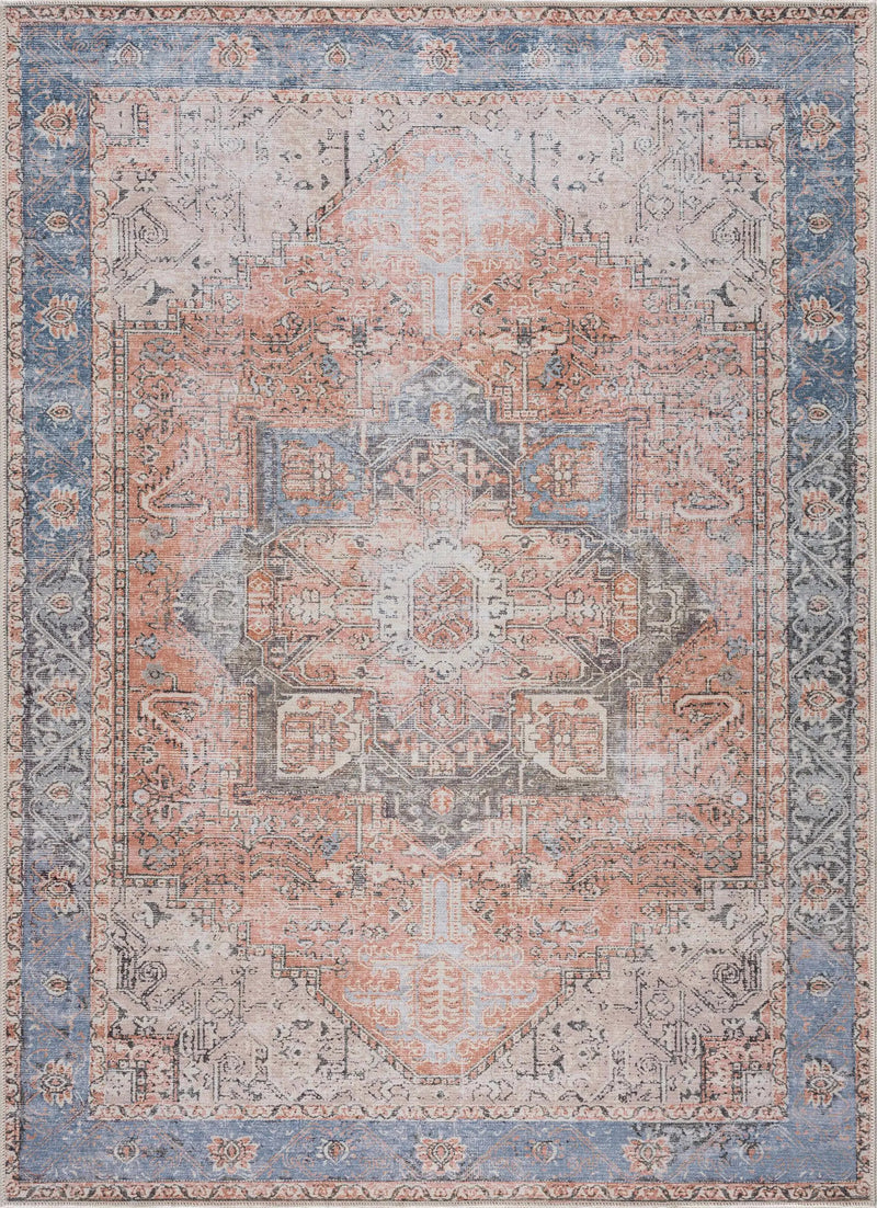 Rosman Distressed Washable Rug by Hauteloom