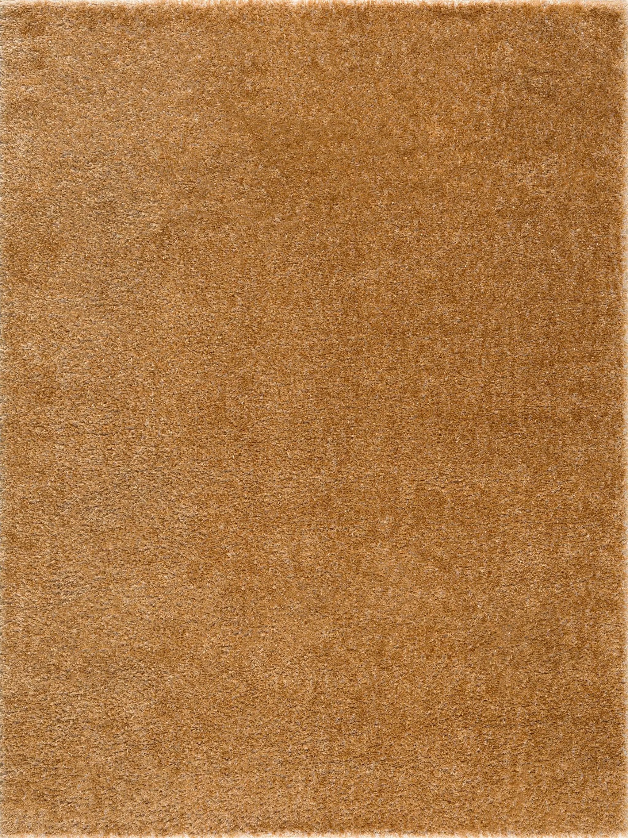 Heavenly Solid Mustard Plush Rug - Clearance by Boutique Rugs