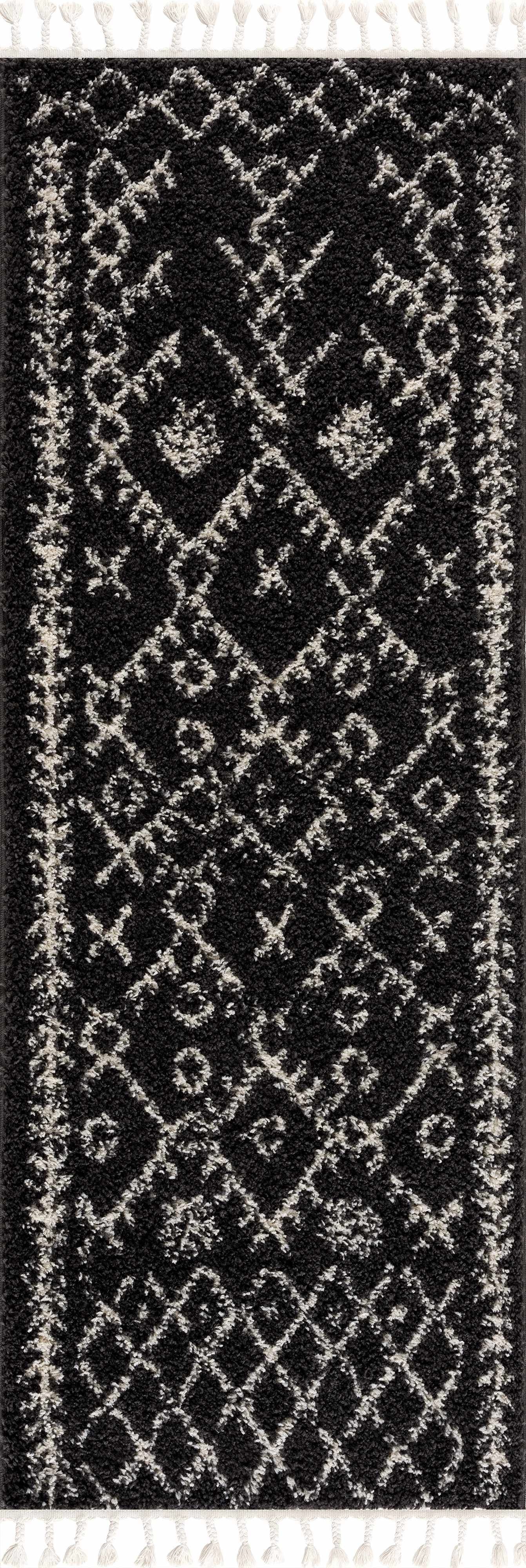 Thetford Black Berber Shag Rug - Clearance by Boutique Rugs