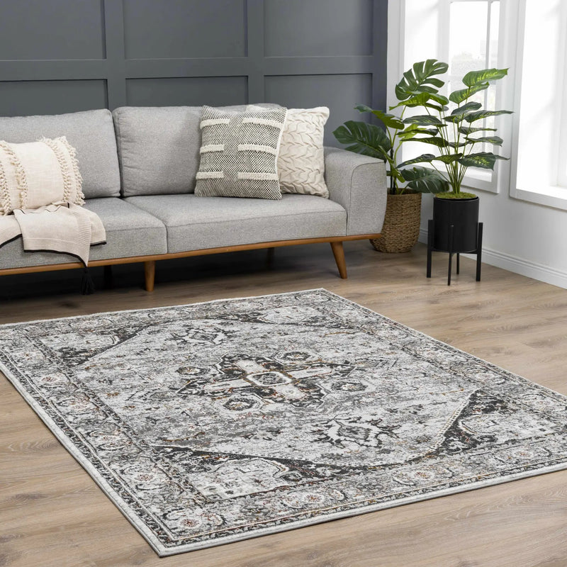 Liverpool Dark Gray Area Rug - Clearance by Boutique Rugs