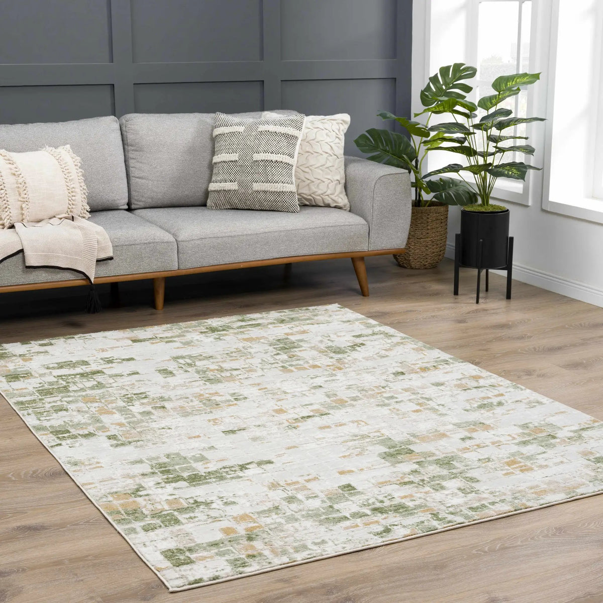 Liveri Green Mosaic Rug, photo 13 of 14