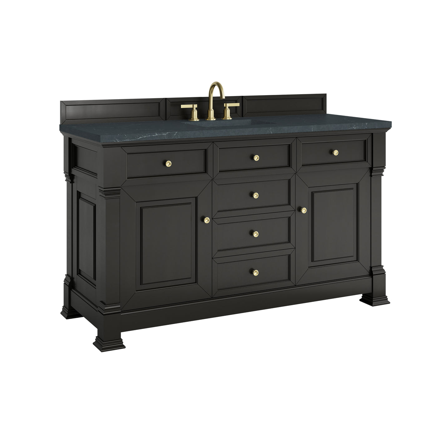 James Martin Brookfield 60" Single Bathroom Vanity, Black Onyx, view 31
