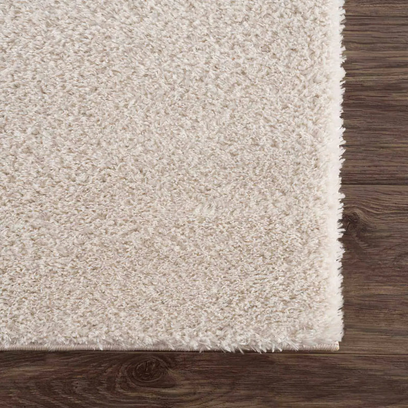 Velora Light Beige Wavy Abstract Modern Minimalist Polyester Machine Woven Area Rug by Boutique Rugs